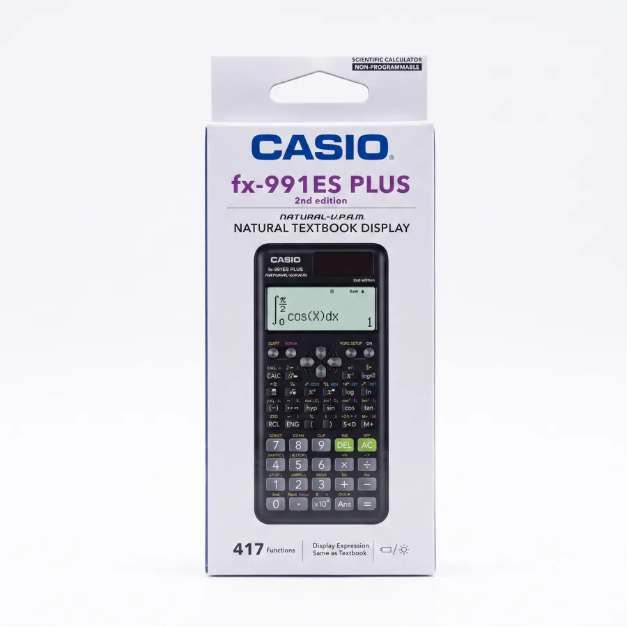 آلة حاسبة علمية كاسيو CASIO fx-991ES PLUS الإصدار الثاني (417 وظيفة)