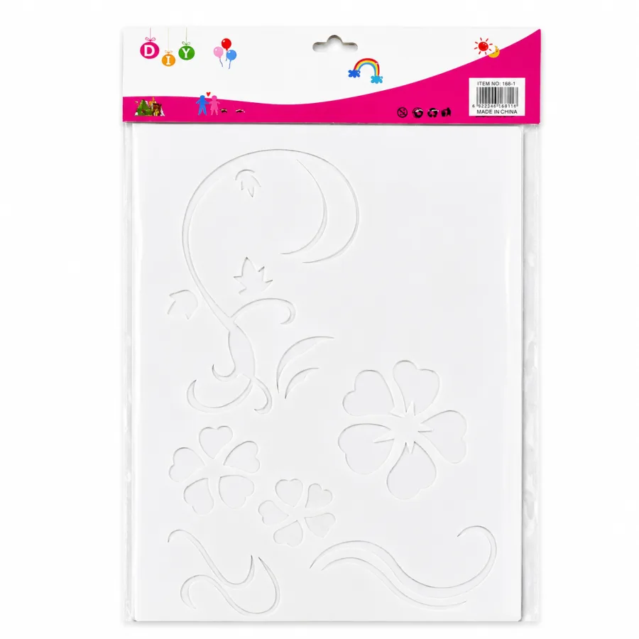قالب استنسل مفرغ للرسم والزخرفة