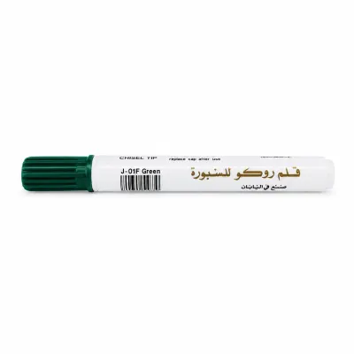 قلم سبورة ماركر روكو أخضر برأس مشطوف
