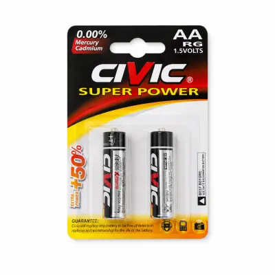 بطاريات CIVIC Super Power AA (R6) 1.5 فولت – عبوة 2 حبة